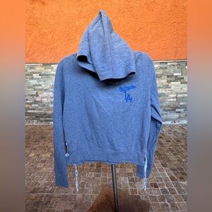 Pink Los Angeles Dodgers gray Hoodie